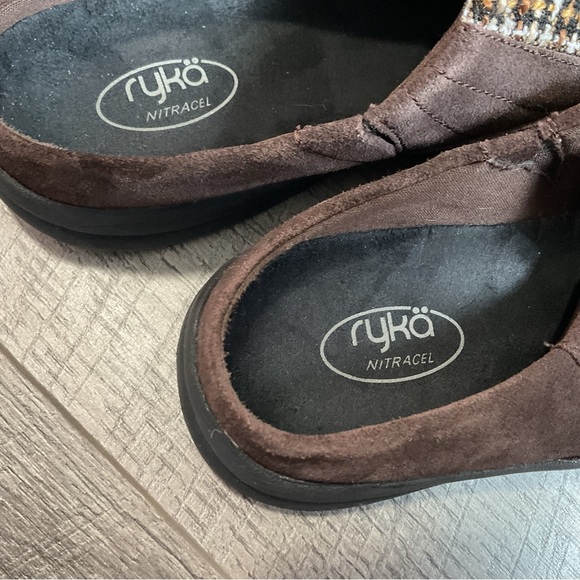 Ryka Freelance Brown Suede Slip On Mules Size 8 - Picture 9 of 10